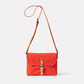 Ally Capellino Friday Waxed Cotton Crossbody Bag Lava
