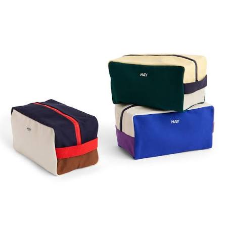 HAY Multi Wash Bag Medium Electric Blue Multi
