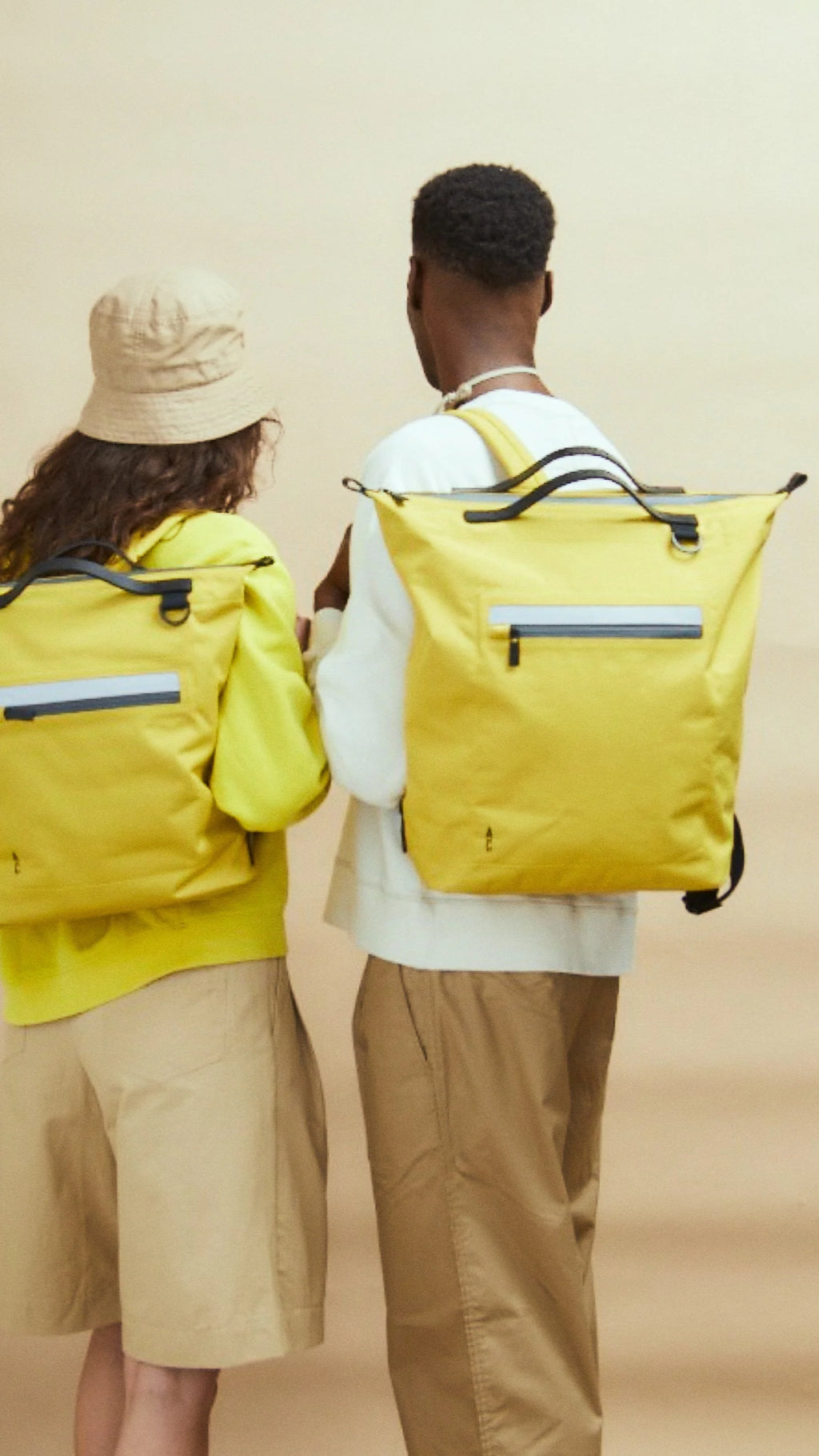 Ally Capellino Mini Hoy Travel Cycle Recycled Backpack Lemon