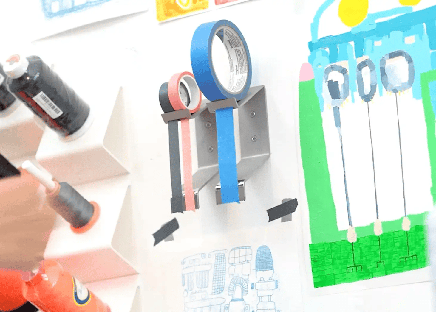 CW&T M.R. Tape Dispenser Wall-Mount
