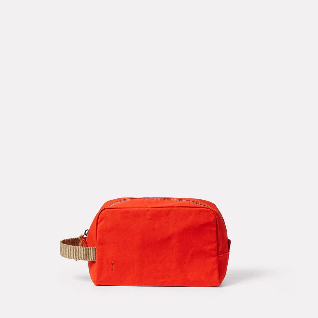 Ally Capellino Simon Waxed Cotton Washbag Lava