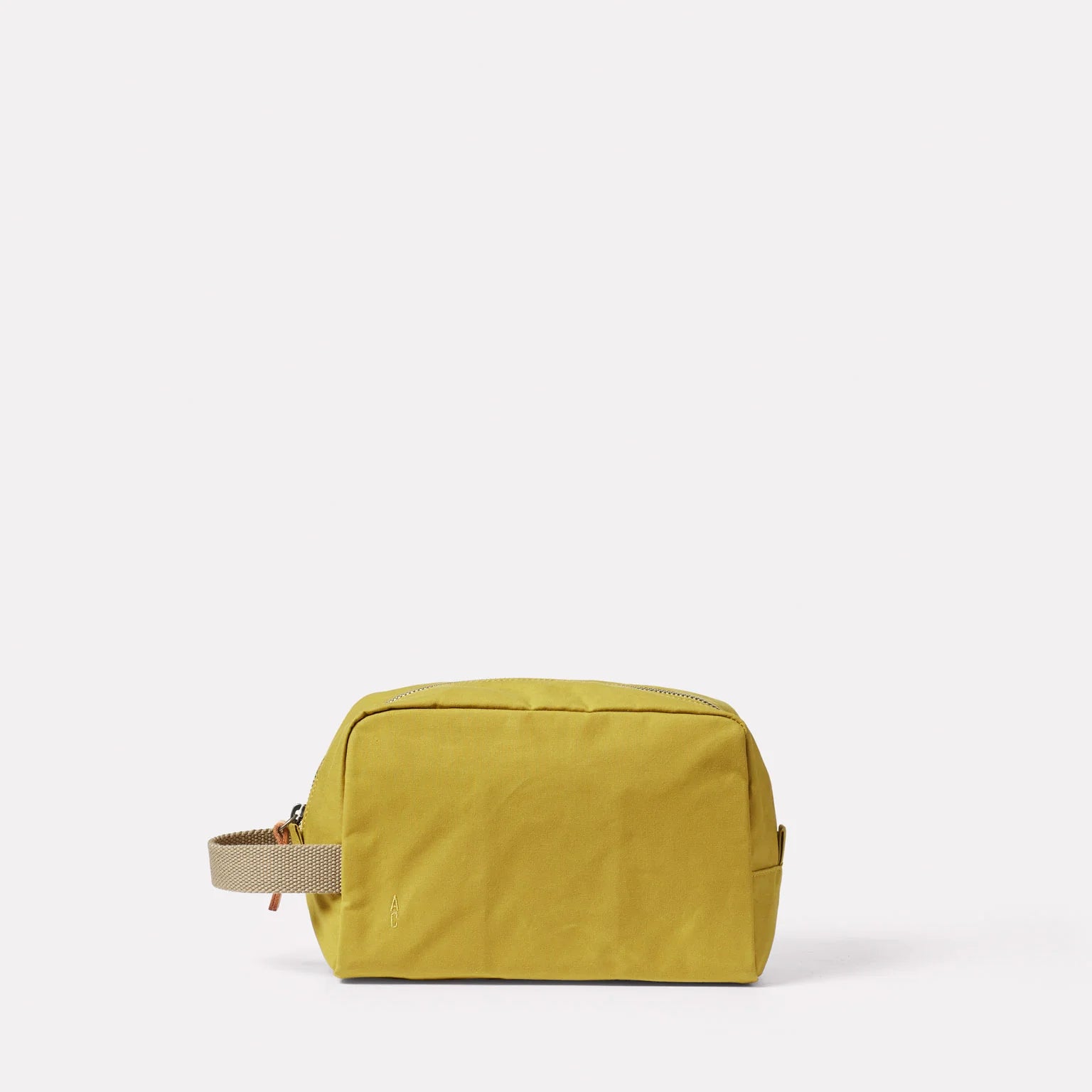 Ally Capellino Simon Waxed Cotton Washbag Sulfur